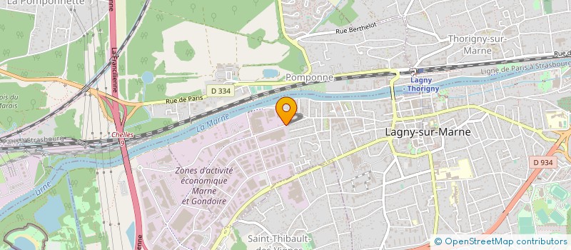 localisation de l'entreprise VALYO à LAGNY-SUR-MARNE