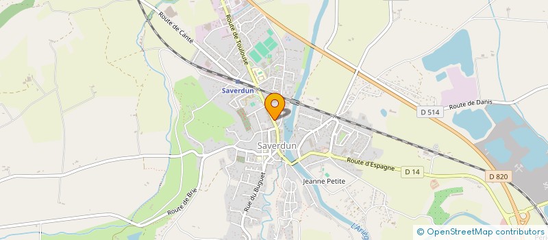 localisation de l'entreprise VALYS à SAVERDUN