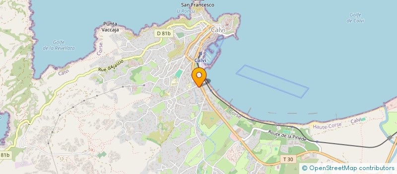 localisation de l'entreprise VAMA à CALVI
