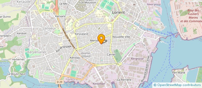 localisation de l'entreprise VAMA  LORIENT