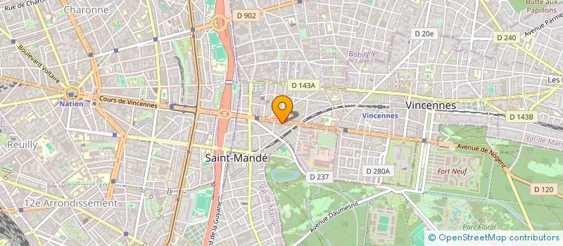 localisation de l'entreprise VAMA ARCHIVES-LOISIRS CULTURELS à SAINT-MANDE