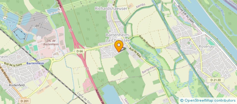 localisation de l'entreprise VAMAJE  BARTENHEIM