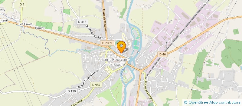 localisation de l'entreprise VAMAPIEM à SAINT-POURCAIN-SUR-SIOULE
