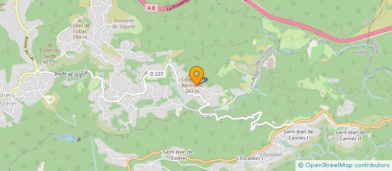 localisation de l'entreprise VAMARTIN  LES ADRETS-DE-L'ESTEREL