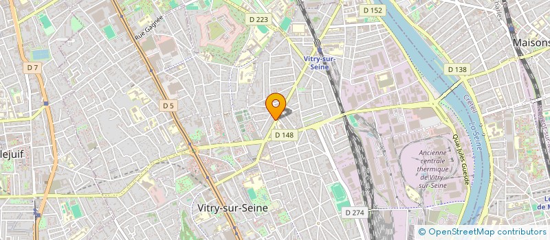 localisation de l'entreprise VAMOJO T à VITRY-SUR-SEINE