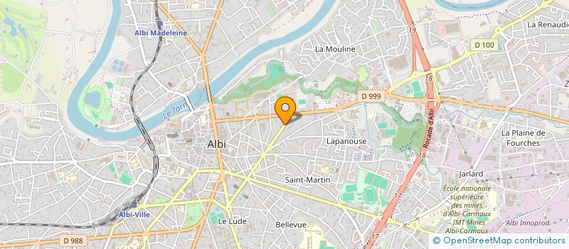 localisation de l'entreprise VAMOS à ALBI