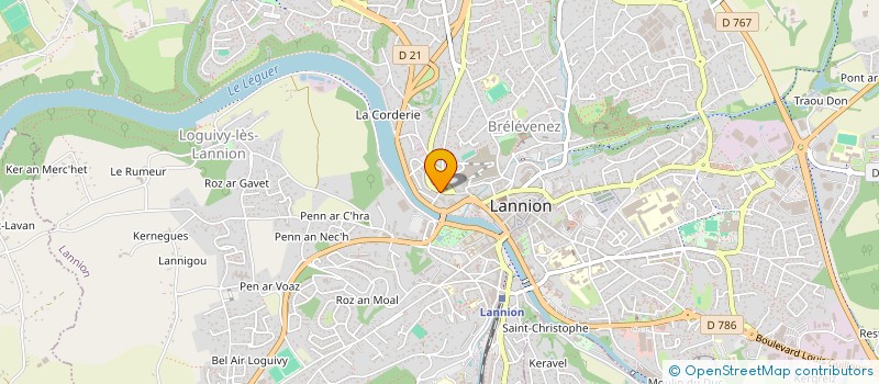 localisation de l'entreprise VAMOS PA'YA  LANNION