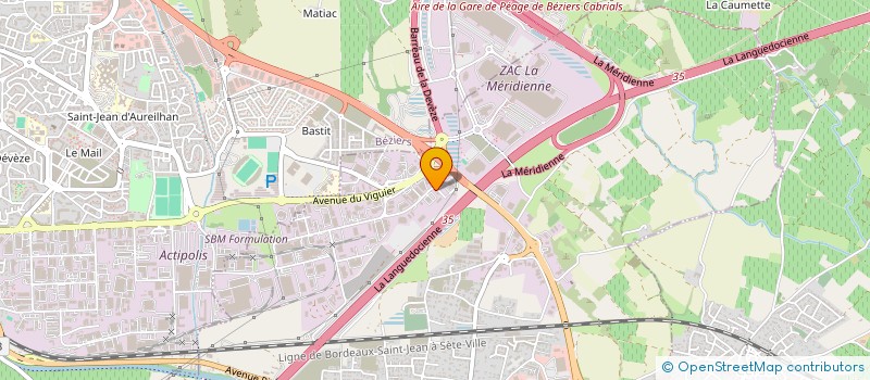 localisation de l'entreprise VAMOS PADEL  MAGALAS