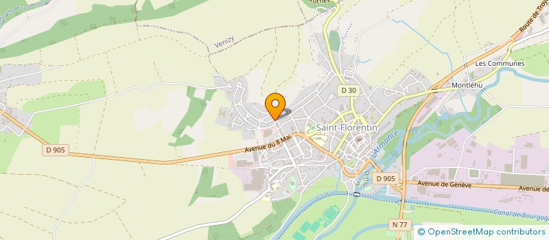 localisation de l'entreprise VAMOS SPORTS LOISIRS FLORENTINOIS à SAINT-FLORENTIN