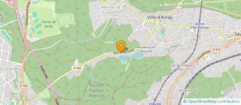 localisation de l'entreprise VAMUETTE  VILLE-D'AVRAY