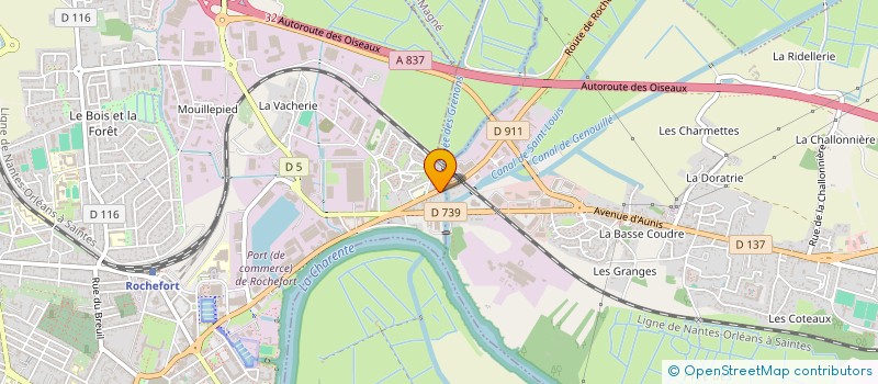 localisation de l'entreprise VAMY  ROCHEFORT