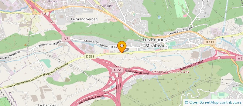 localisation de l'entreprise VAN AUTO à LES PENNES MIRABEAU