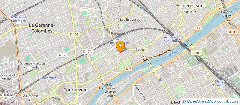 localisation de l'entreprise VAN BALLENBERGUE BERNA à COURBEVOIE