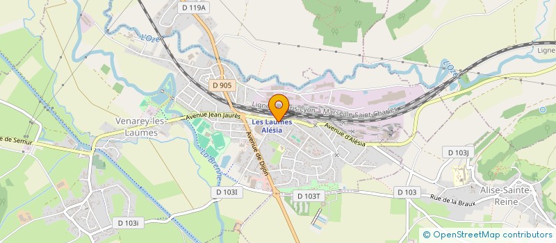 localisation de l'entreprise VAN & BOIS à VENAREY-LES-LAUMES