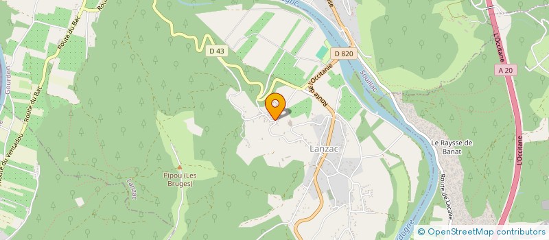 localisation de l'entreprise VAN BOOM - VAN VROENHOVEN SOCIETE DE FAIT  LANZAC