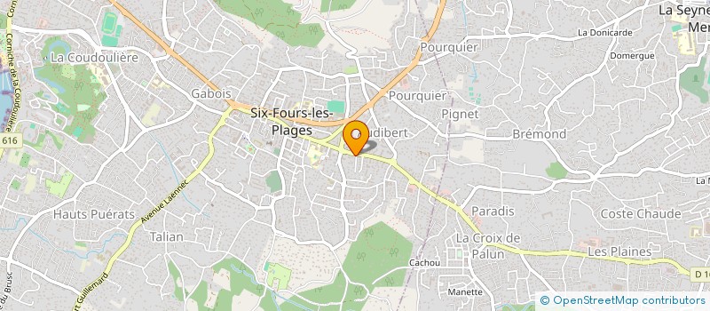 localisation de l'entreprise VAN BOUEN D ET HARIZI MOHAMED à SIX-FOURS-LES-PLAGES