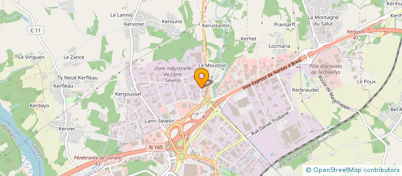 localisation de l'entreprise VAN'BREST à CAUDAN