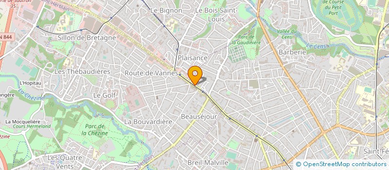 localisation de l'entreprise VAN'COIFF à NANTES