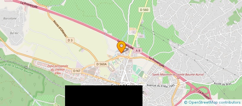 localisation de l'entreprise VAN CUTSEM IMMOBILIER à SAINT-MAXIMIN-LA-SAINTE-BAUME