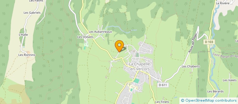localisation de l'entreprise VAN DAAL HARTONG à LA CHAPELLE-EN-VERCORS