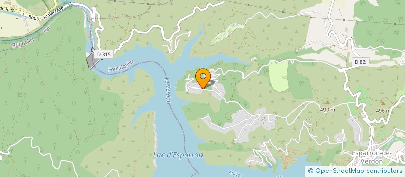 localisation de l'entreprise VAN DAMME-BRICOUT  ESPARRON-DE-VERDON