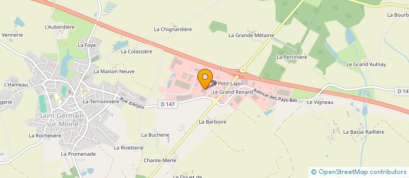 localisation de l'entreprise VAN DE VELDE PACKAGING PACKALIM à SEVREMOINE