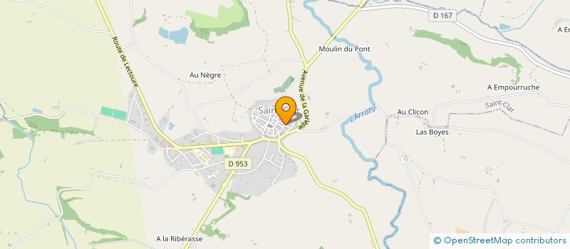 localisation de l'entreprise VAN DE VONDELE - CHARNET à SAINT-CLAR
