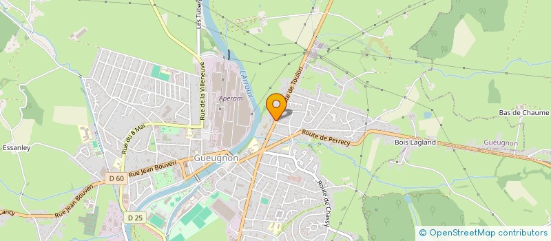 localisation de l'entreprise VAN DE WEGE  GUEUGNON