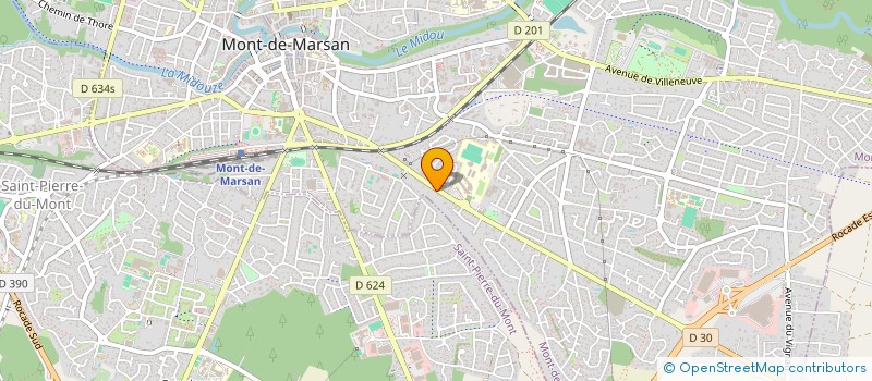 localisation de l'entreprise VAN DEN KERKHOF-LUNEL INDIVISION  MONT-DE-MARSAN