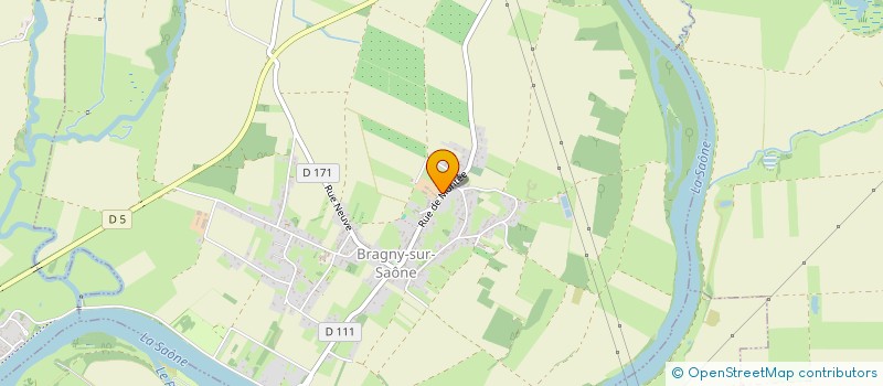 localisation de l'entreprise VAN DER WAL à BRAGNY-SUR-SAONE