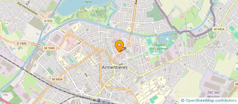 localisation de l'entreprise VAN HAECKE à ARMENTIERES