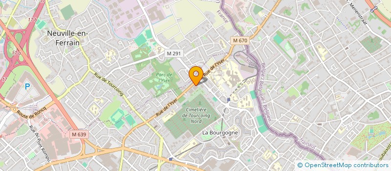localisation de l'entreprise VAN HENIS MARCEL ET FILS à TOURCOING