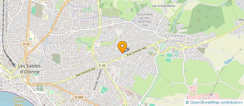 localisation de l'entreprise VAN'ILLE INVEST à LES SABLES D'OLONNE