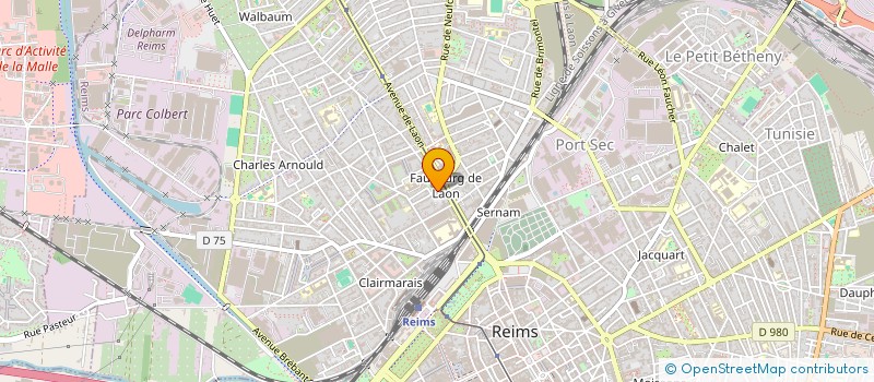 localisation de l'entreprise VAN LOMMEL R.J  REIMS