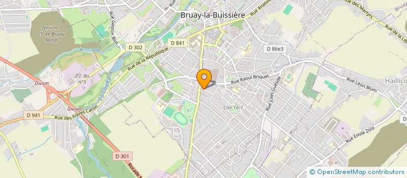 localisation de l'entreprise VAN MEENEN BERNARD à BRUAY-LA-BUISSIERE