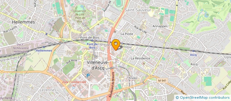 localisation de l'entreprise VAN NIEUWENHOVE VINCENT & ISABELLE à VILLENEUVE-D'ASCQ