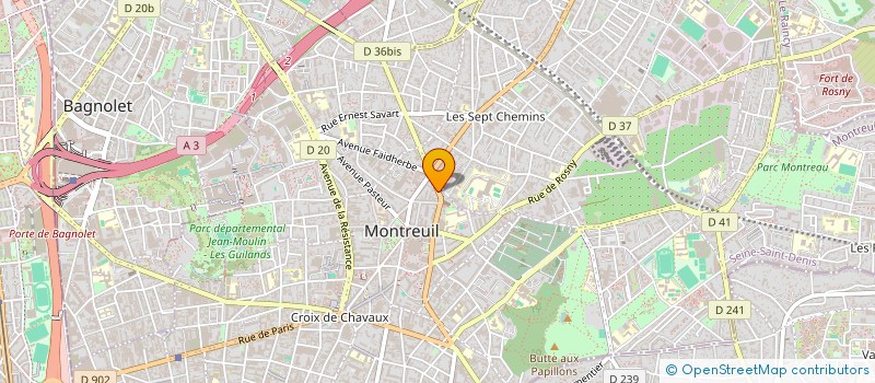 localisation de l'entreprise VAN NOOTEN SONO à MONTREUIL