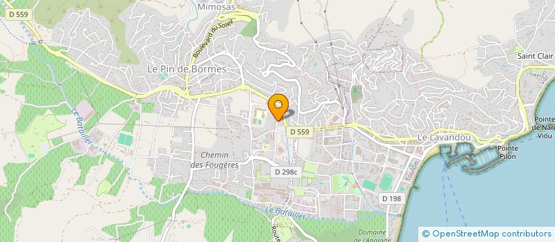 localisation de l'entreprise VAN RIVIERA à BORMES-LES-MIMOSAS