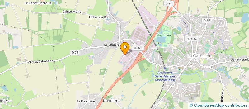 localisation de l'entreprise VAN VENDEE SERVICES à LA GARNACHE