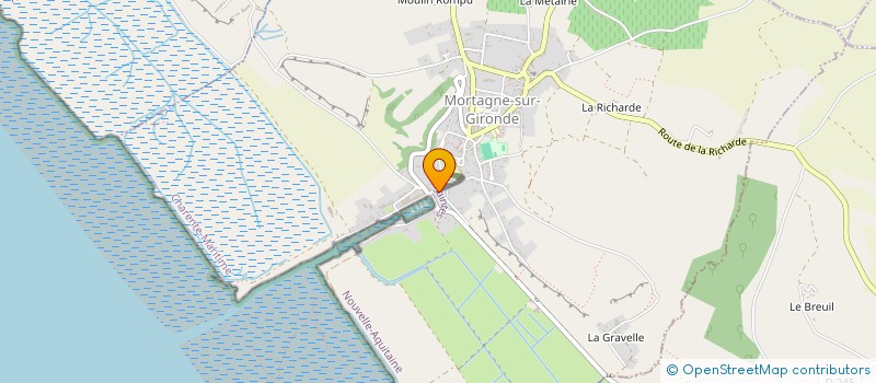 localisation de l'entreprise VAN'WICH  MORTAGNE-SUR-GIRONDE