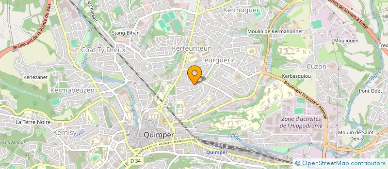 localisation de l'entreprise VAN ZE MAREE à QUIMPER