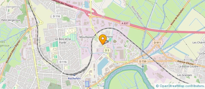 localisation de l'entreprise VANA 17  ROCHEFORT