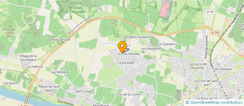 localisation de l'entreprise VANABECA  CHINON