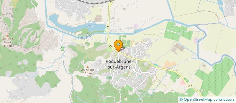 localisation de l'entreprise VANAE  ROQUEBRUNE-SUR-ARGENS