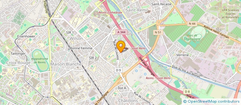 localisation de l'entreprise VANALB  REIMS