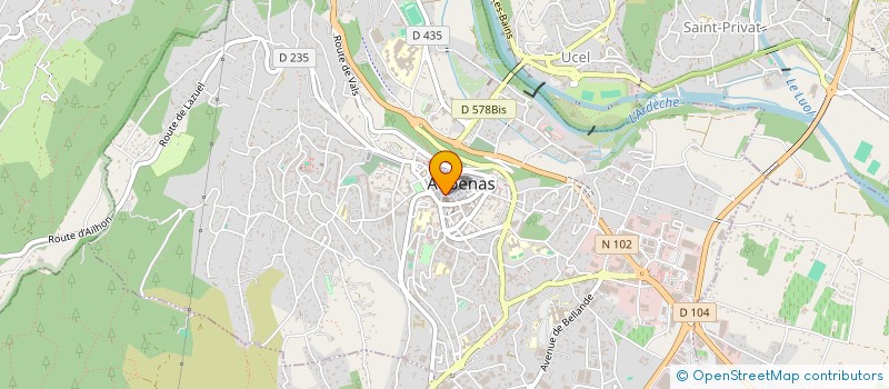 localisation de l'entreprise VANALEX à AUBENAS