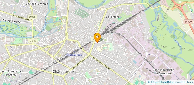 localisation de l'entreprise VANANT AMPERE  CHATEAUROUX