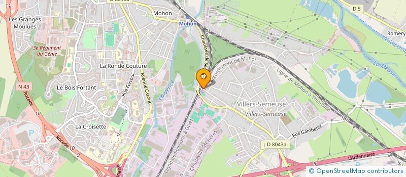 localisation de l'entreprise VANARDEN  CHARLEVILLE-MEZIERES