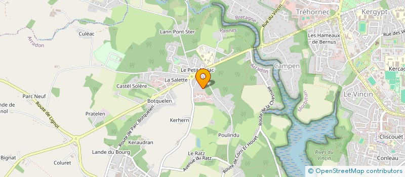 localisation de l'entreprise VANAYOGA SCI  ARRADON