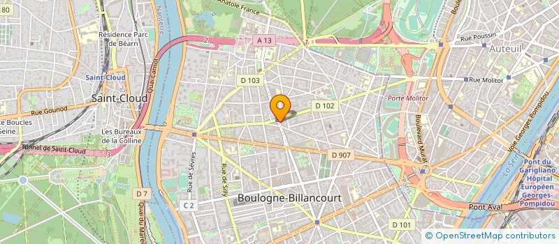 localisation de l'entreprise VANB  BOULOGNE-BILLANCOURT